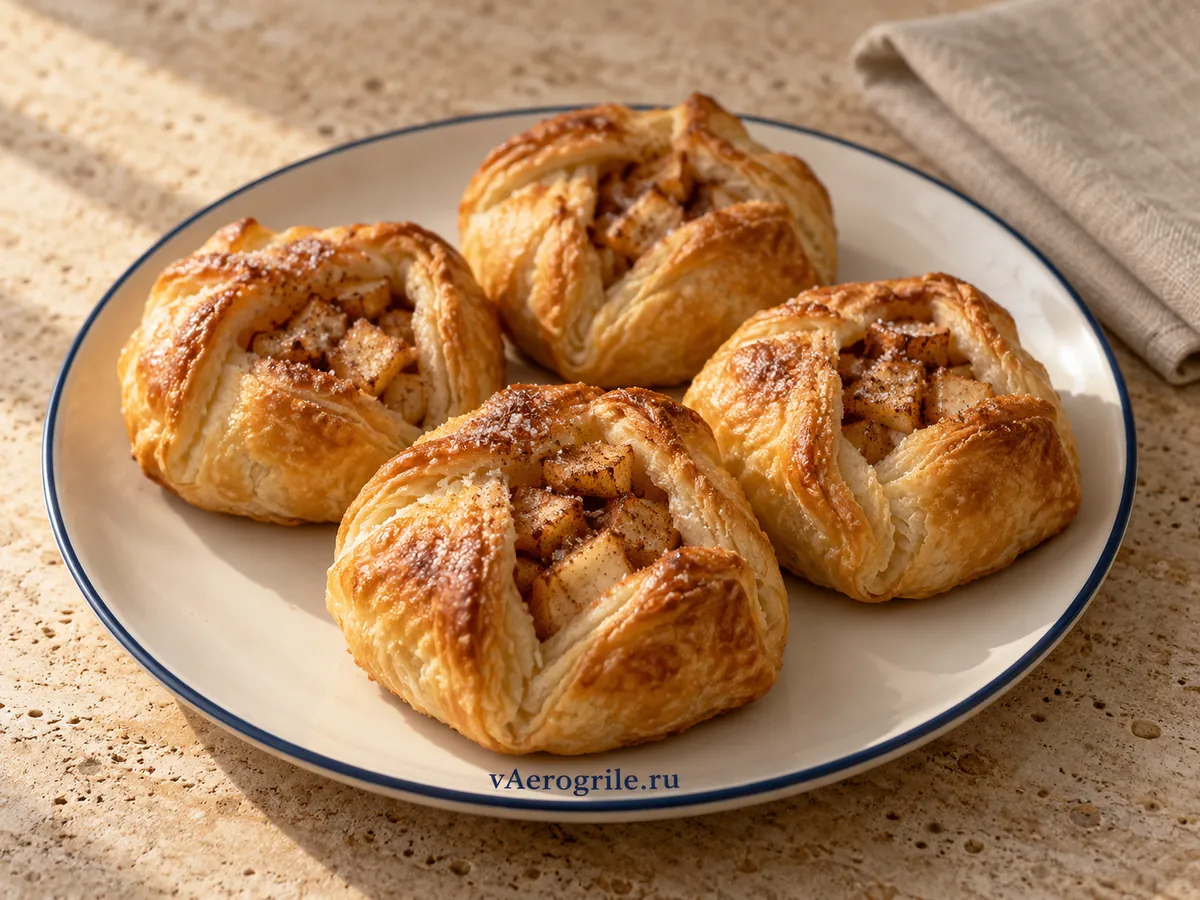 Булочки с яблоком и корицей