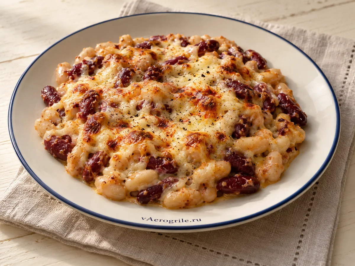 Фасоль с сыром