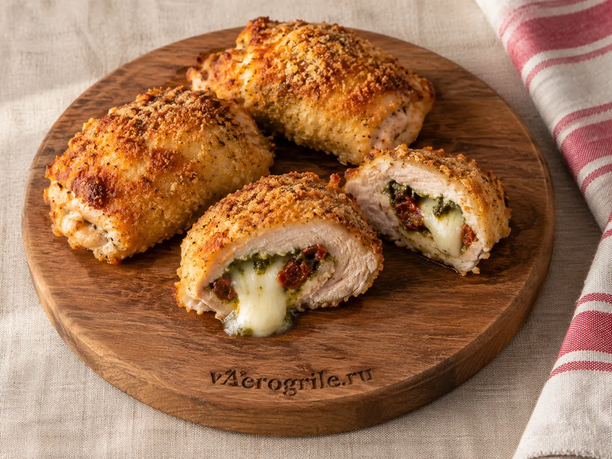 Куриные конвертики с моцареллой