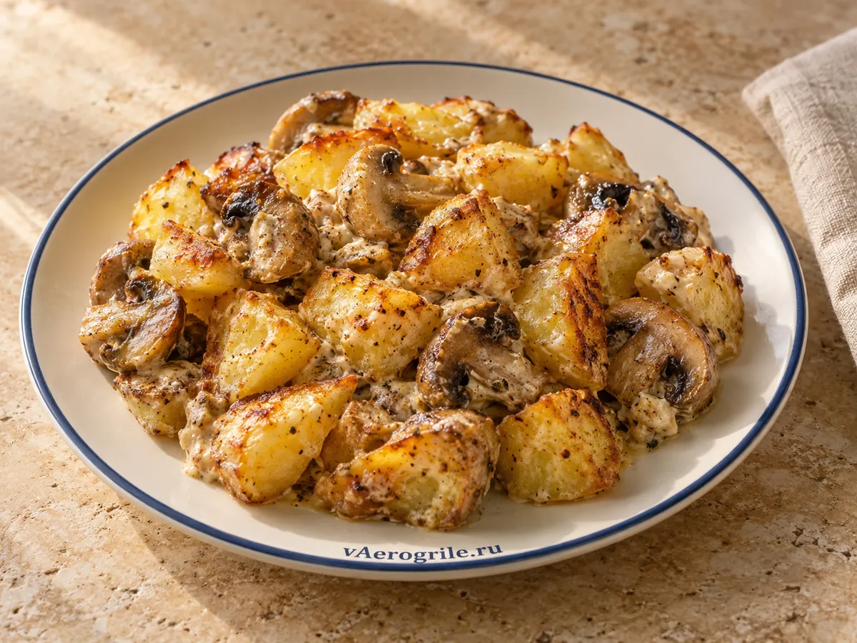 Картошка с грибами