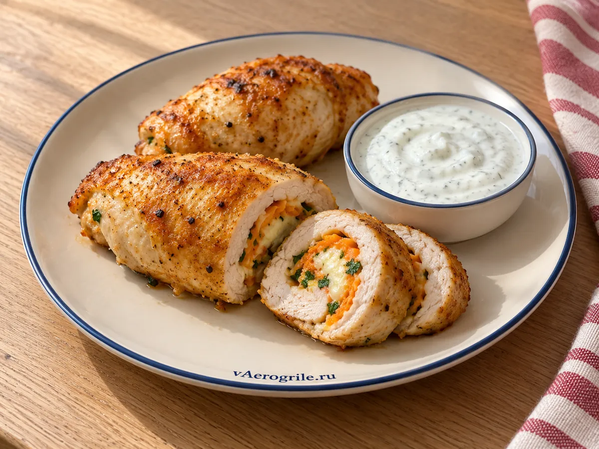 Диетические куриные рулетики