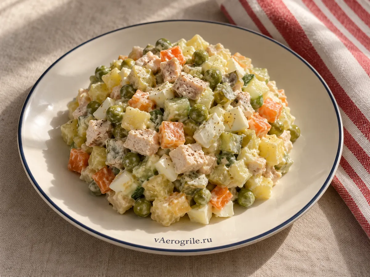 Оливье с курицей