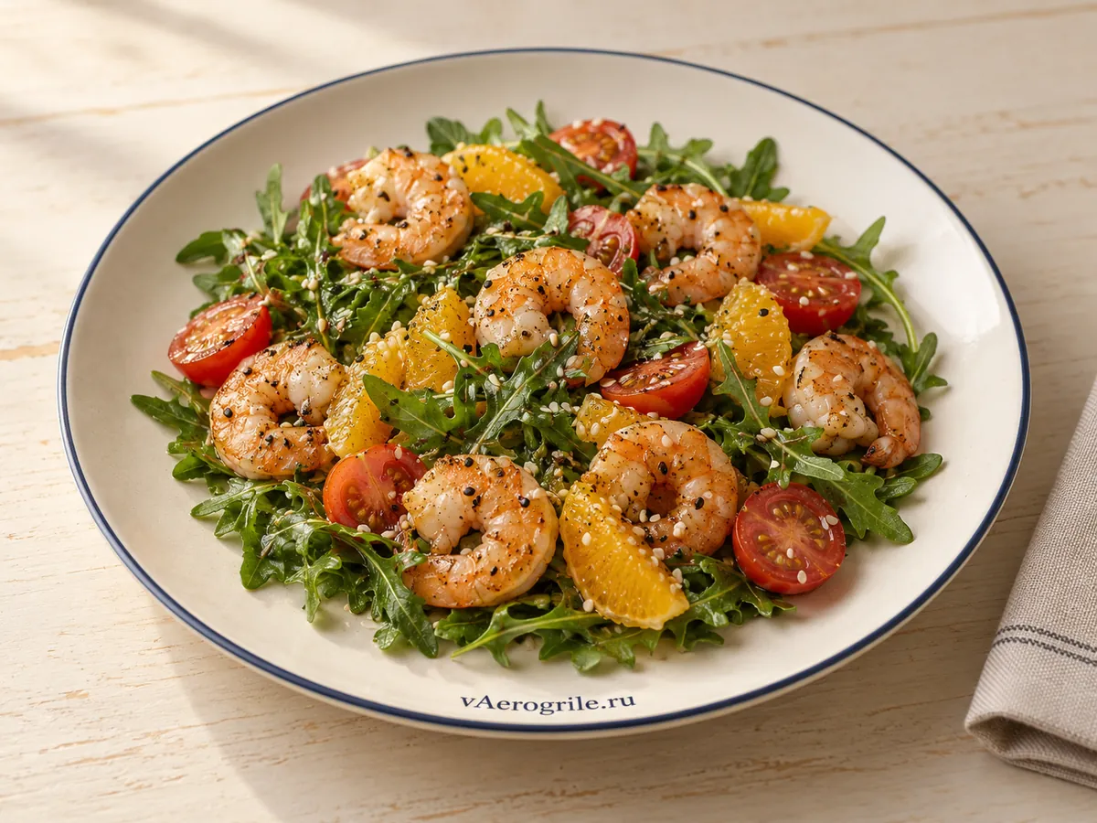 ПП салат с креветками