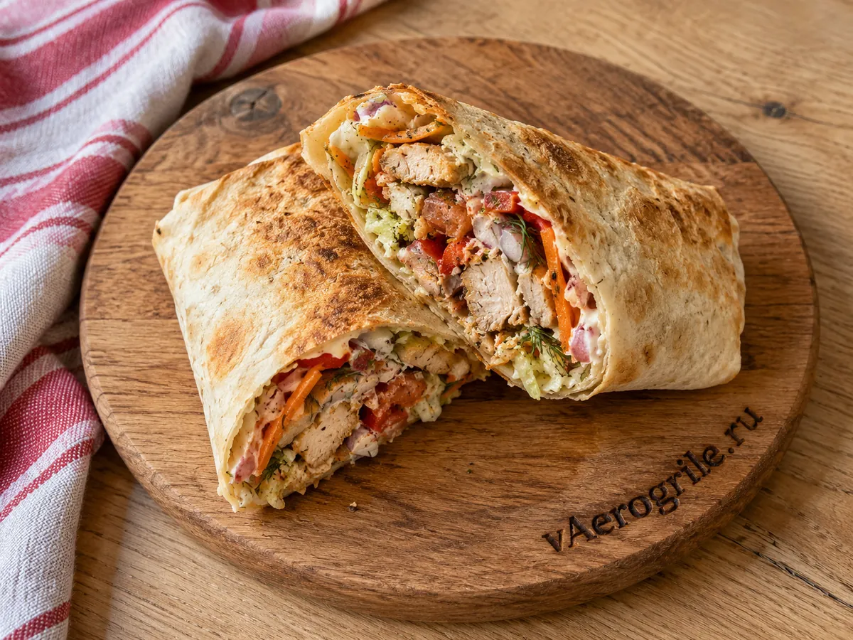Сочная шаурма с курицей
